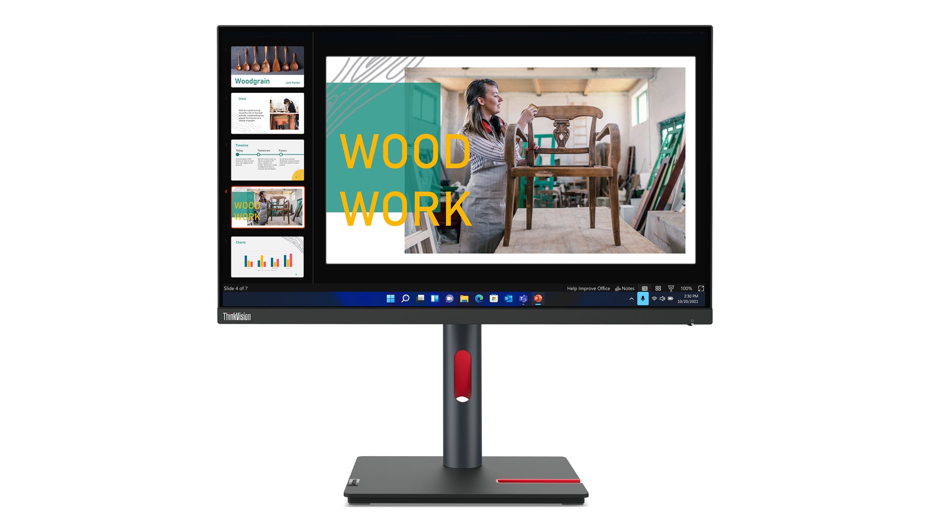 Lenovo ThinkVision P24q-30 – 23,8", 2560 × 1440 (WQHD), IPS, LAN, HDR10
