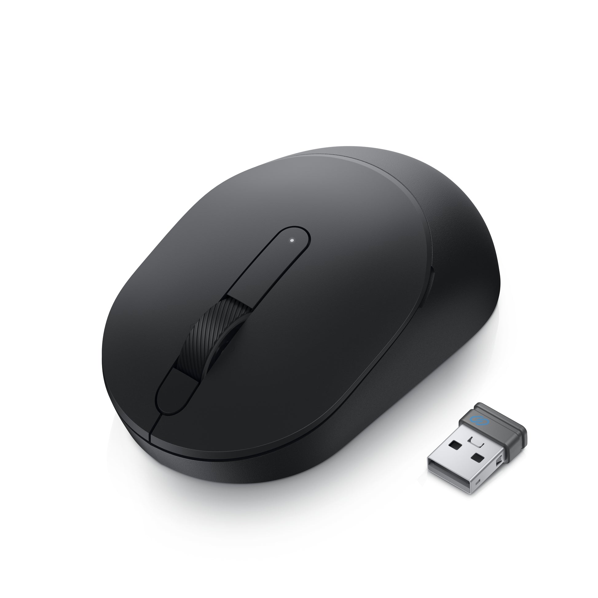 Dell MS3320W-BLK Business-Maus – kabellos, Bluetooth + 2,4 GHz, USB-A, 1'600 dpi, 3 Tasten, beidhändig, schwarz