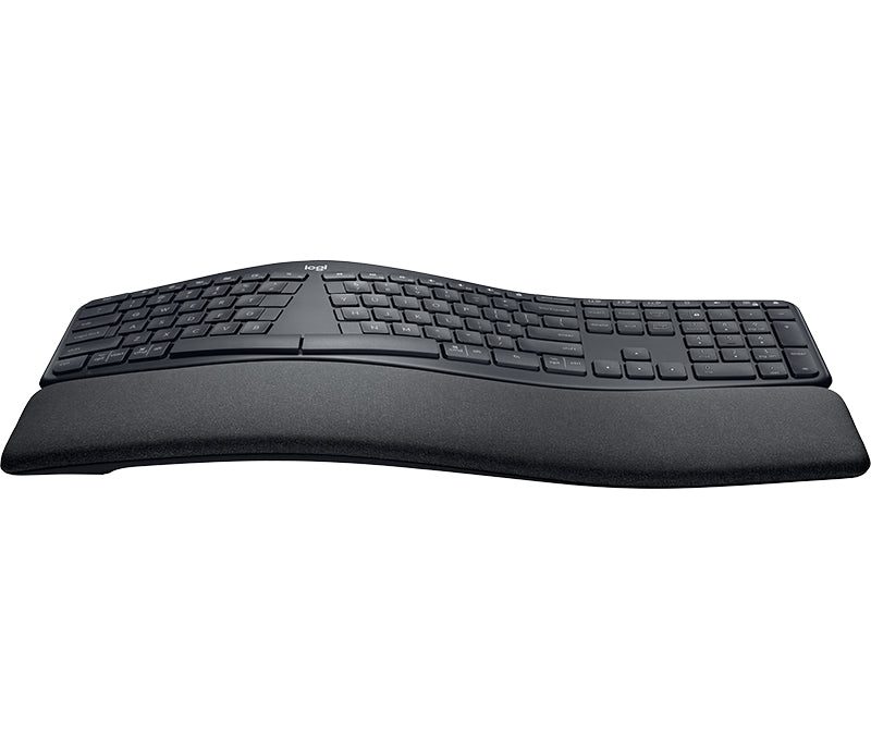Logitech ERGO K860 – Ergonomische Tastatur – Bluetooth & 2,4 GHz (USB-A Empfänger) – QWERTZ (DE) – Graphit