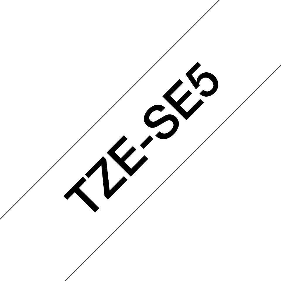 Brother Schriftband – 24 mm × 8 m, weiss, schwarz, TZe