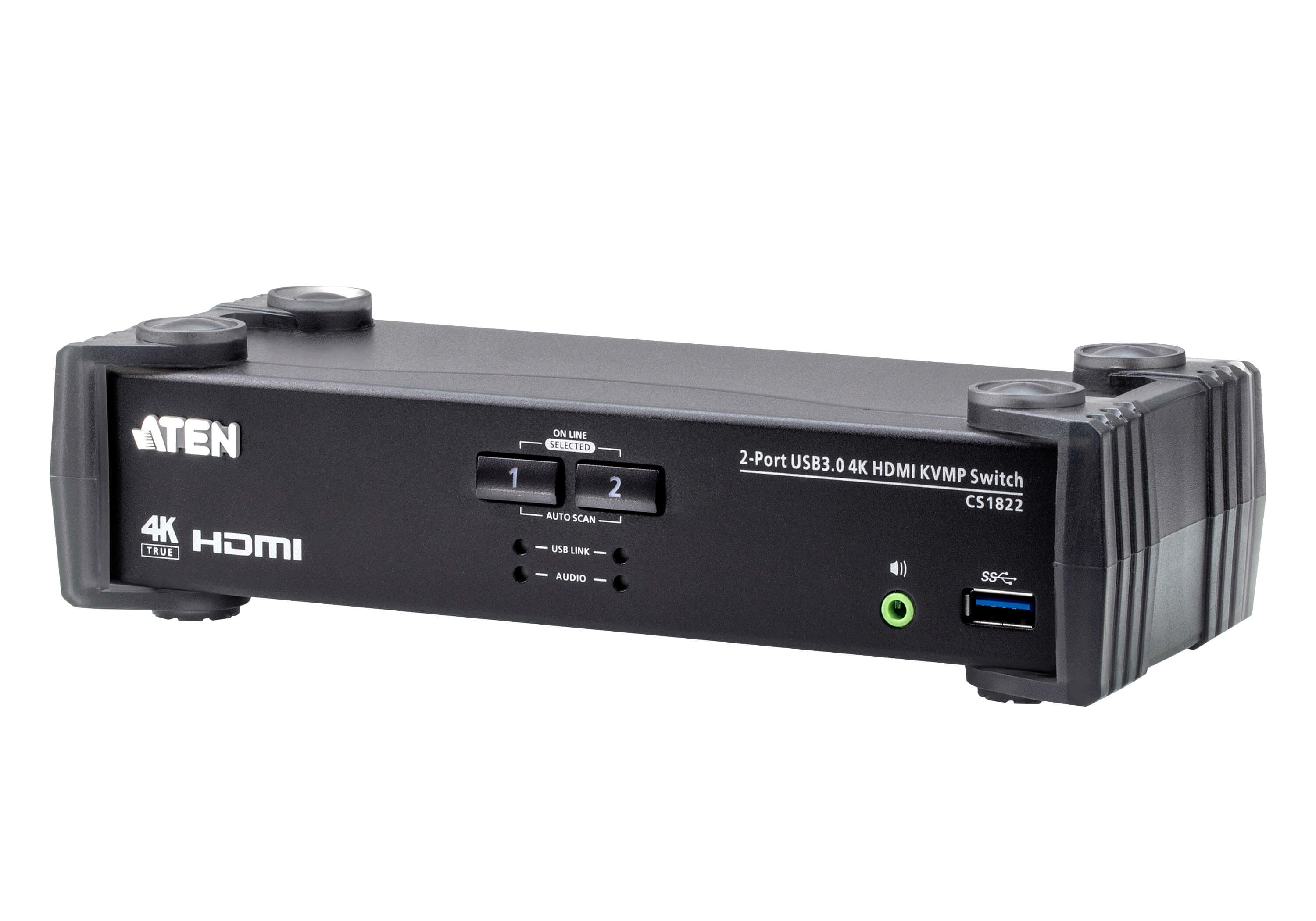ATEN CS1822 – KVM-Switch 2×1, HDMI/USB 3.2 Gen 1, 4K (4096 × 2160), RS-232