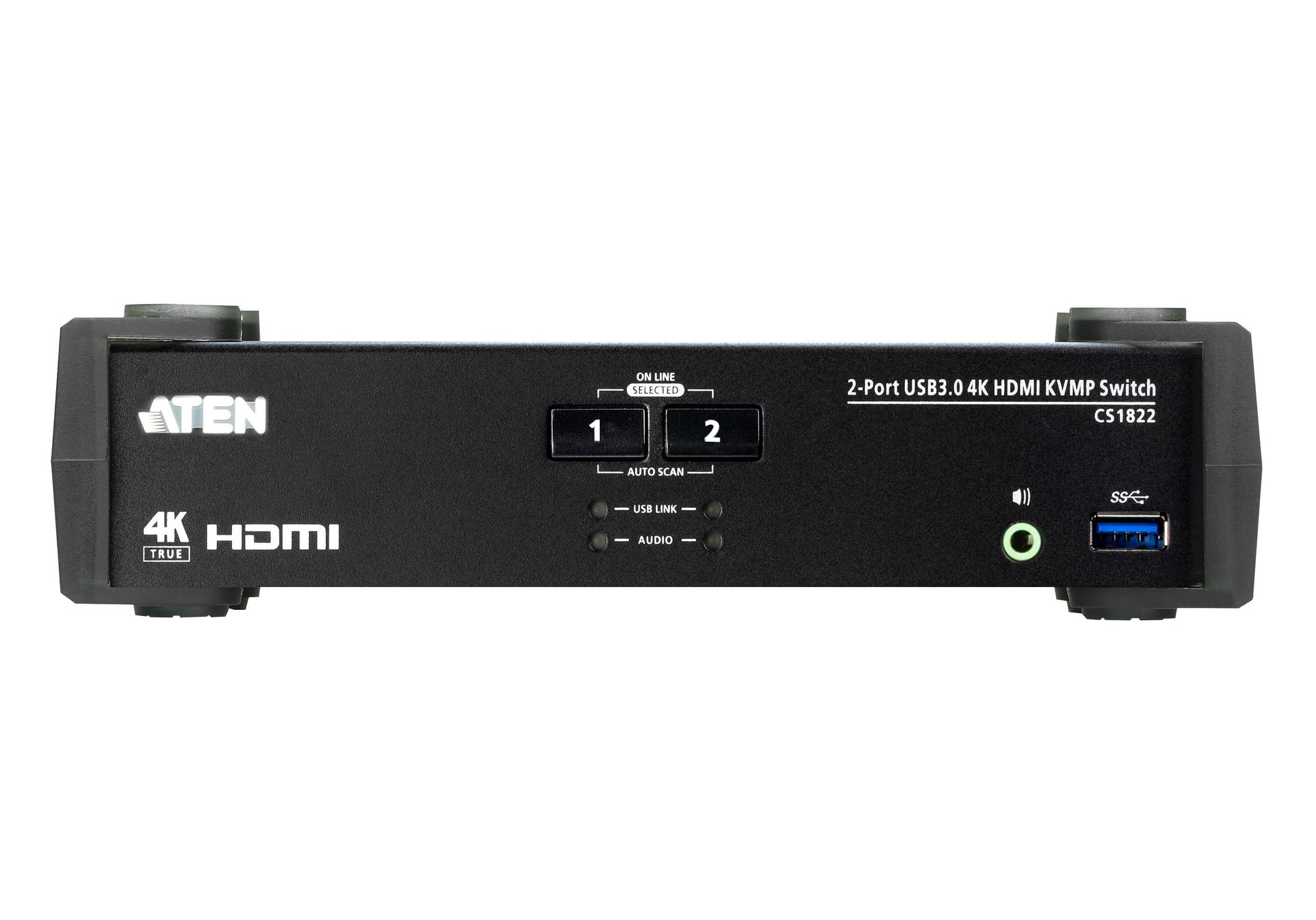 ATEN CS1822 – KVM-Switch 2×1, HDMI/USB 3.2 Gen 1, 4K (4096 × 2160), RS-232