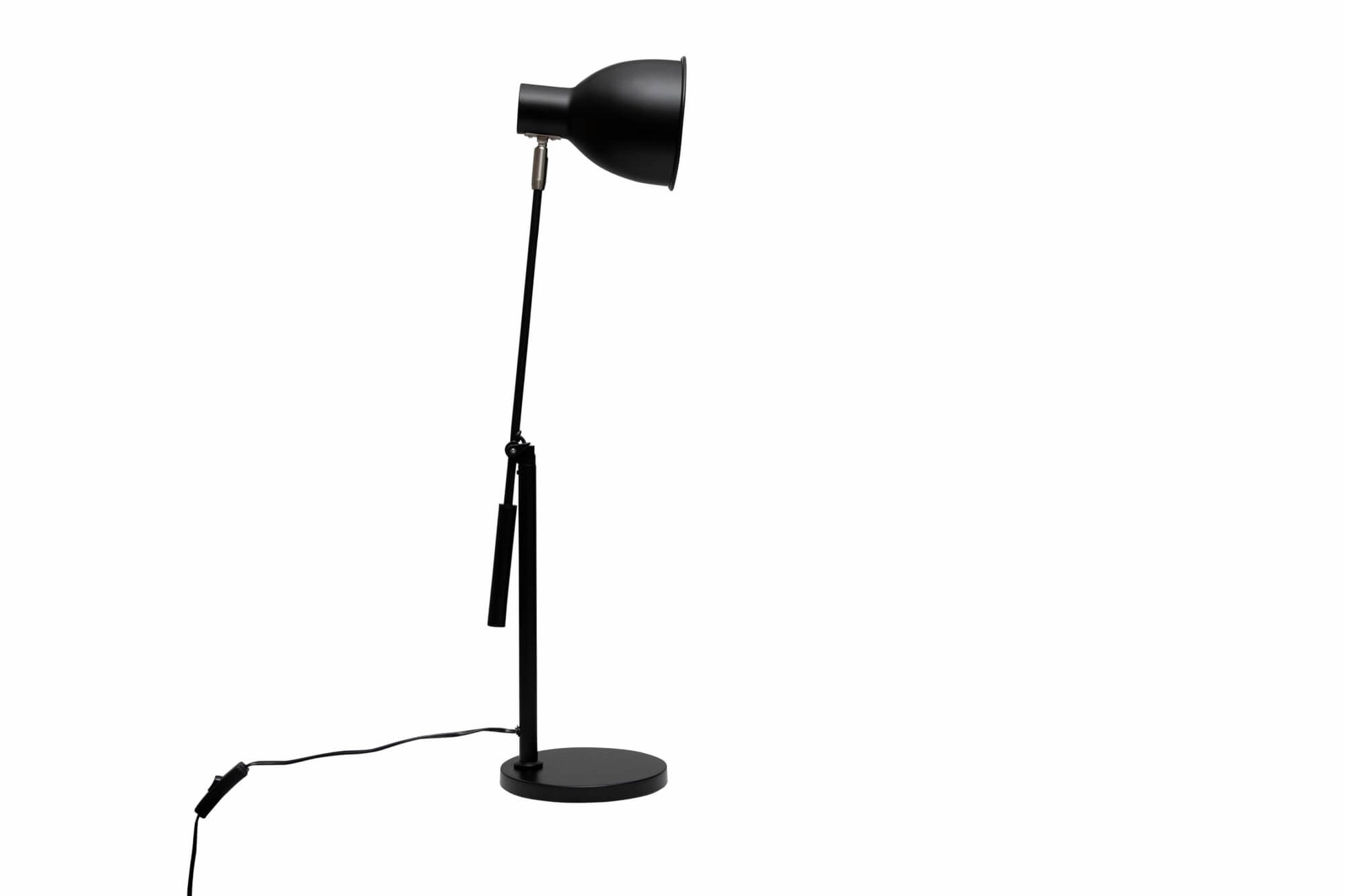 MAUL Tischleuchte – E27, 18–51 cm höhenverstellbar, 4000 K, drehbar – Schwarz