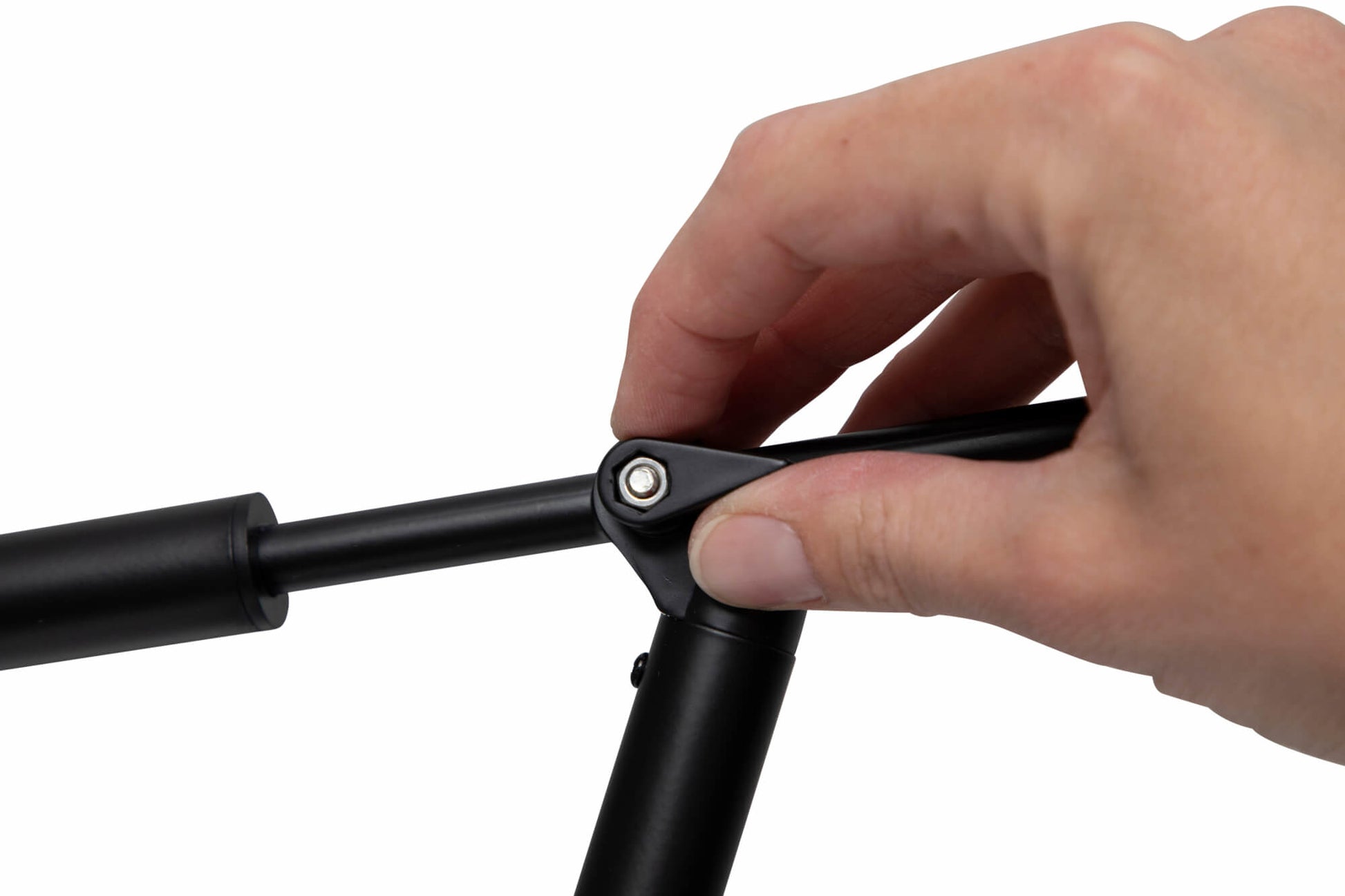 MAUL Tischleuchte – E27, 18–51 cm höhenverstellbar, 4000 K, drehbar – Schwarz