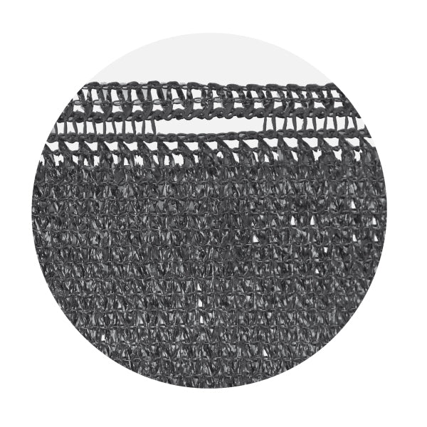 Windhager Zaunblende – Polyester, 1,2 m × 5 m, 180 g/m², Anthrazit, mit Ösen und Befestigungsmaterial