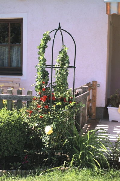 Windhager Obelisk Basic – 193 × 45 cm, Metall, pulverbeschichtet, grün