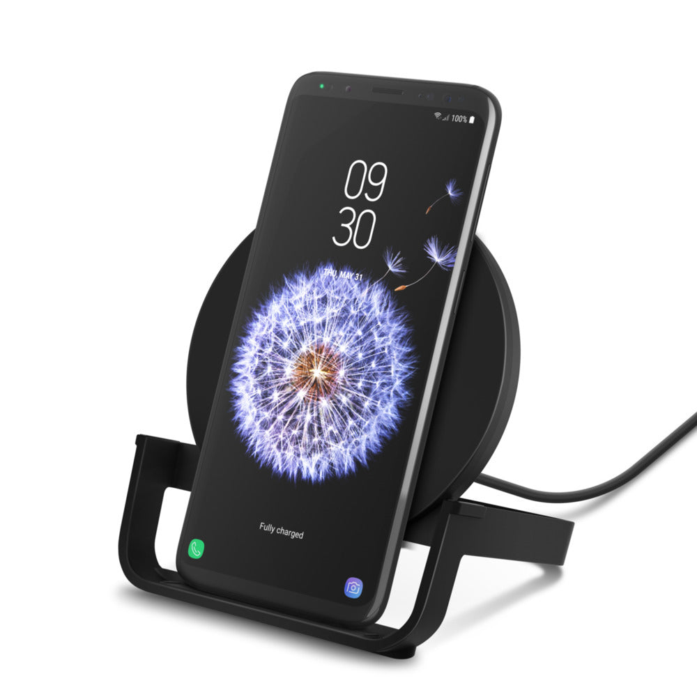 Belkin Kabelloses Ladegerät, 10 W, QC 3.0, mit 1,2 m Micro-USB-Kabel – für Smartphone – Schwarz