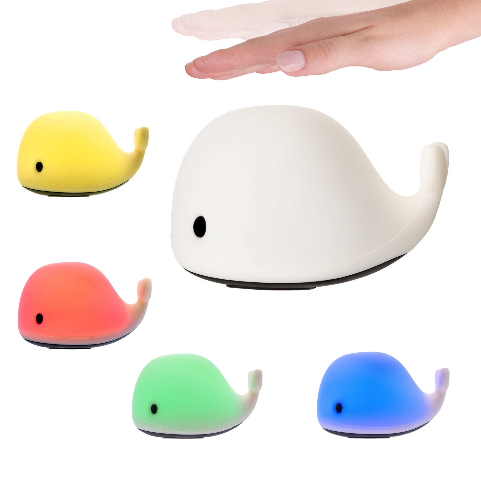 Pauleen Nachtlicht Night Whale – 20 lm, mehrfarbig, Akku, IP20 – Weiss
