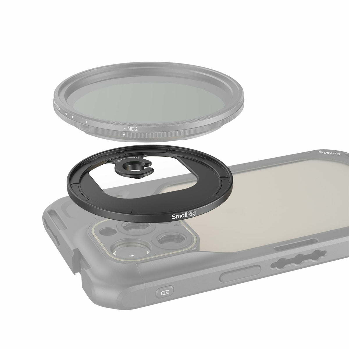 SmallRig 4587 Filter-Adapter 67 mm – M-Mount – Aluminiumoxid, Schwarz
