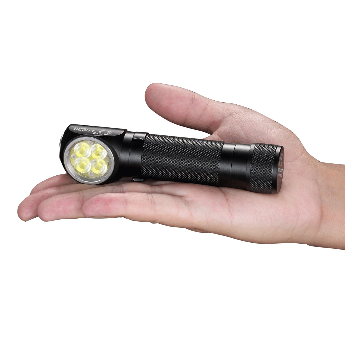 Nitecore Stirnlampe HC35 – 2700 lm, 134 m, Laufzeit 1200 h – Schwarz