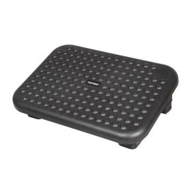 MAUL Fussstütze – Trittfläche 310 × 430 mm, höhenverstellbar, schwarz, Kunststoff