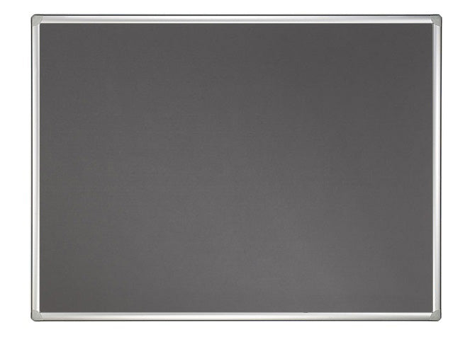 Franken Filztafel – 90 × 60 cm – Hellgrau, Aluminiumrahmen