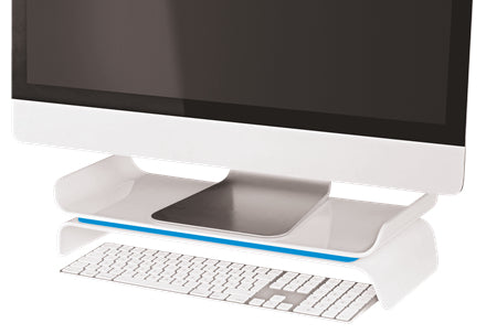 Leitz 65040036 – Tischhalterung, bis 27", blau, weiss