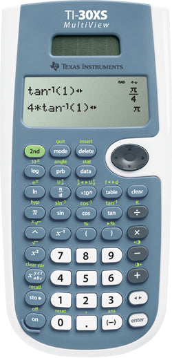 Texas Instruments Wissenschaftlicher Taschenrechner TI-30XS MV – Solar/Batterie – Blau