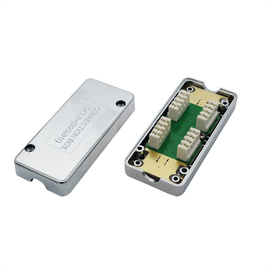 VALUE RJ-45-Kupplung – Cat6a, Krone-Block, S/UTP (STP), Silber, 37×84×23 mm
