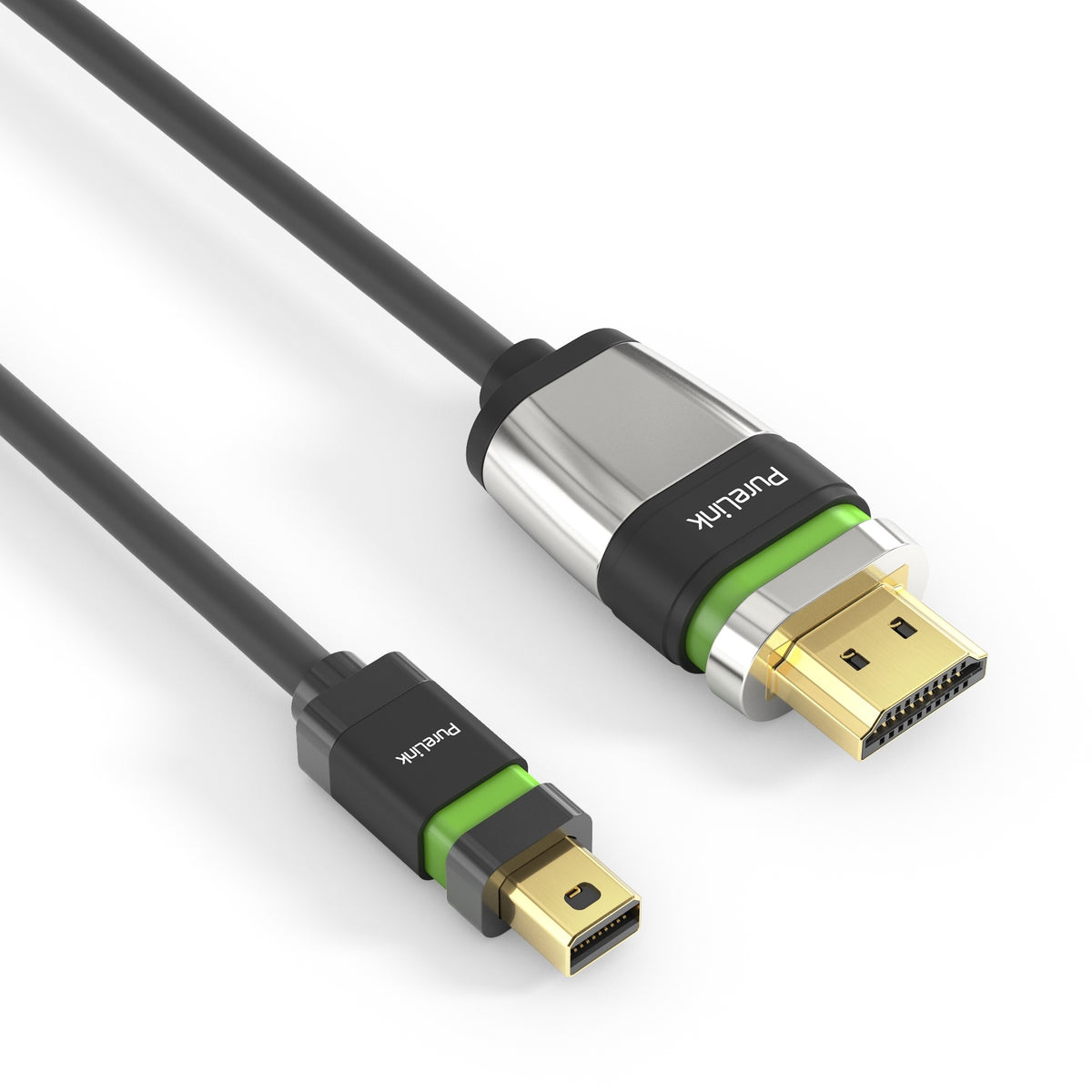 PureLink Mini DisplayPort auf HDMI Kabel DP 1.2 4K 60 Hz – 1 m – verriegelbar
