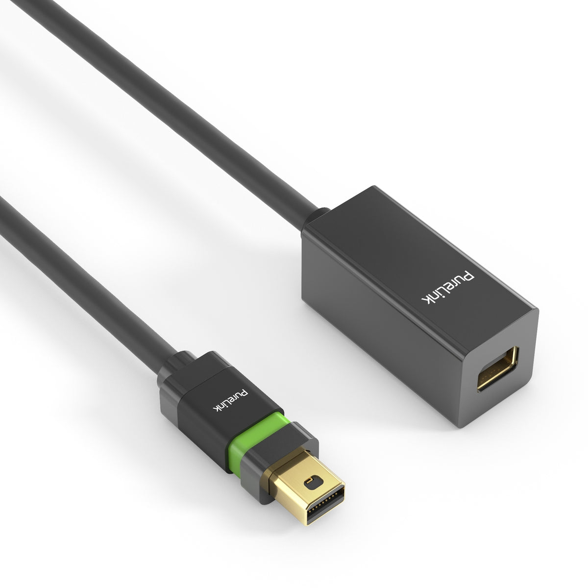 PureLink Mini-DisplayPort-zu-Mini-DisplayPort-Verlängerungskabel – 2 m, Schwarz, DisplayPort 1.2, 4K 60 Hz