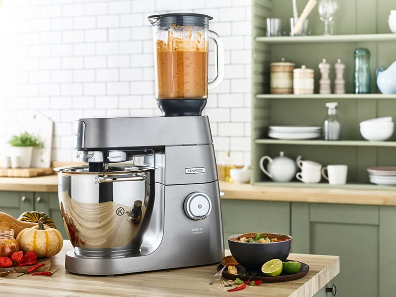 Kenwood Glas-Mixaufsatz KAH359GL – 1,6 l, für Chef, z. B. Classic KM330, Cooking Chef, Titanium Major KMM025