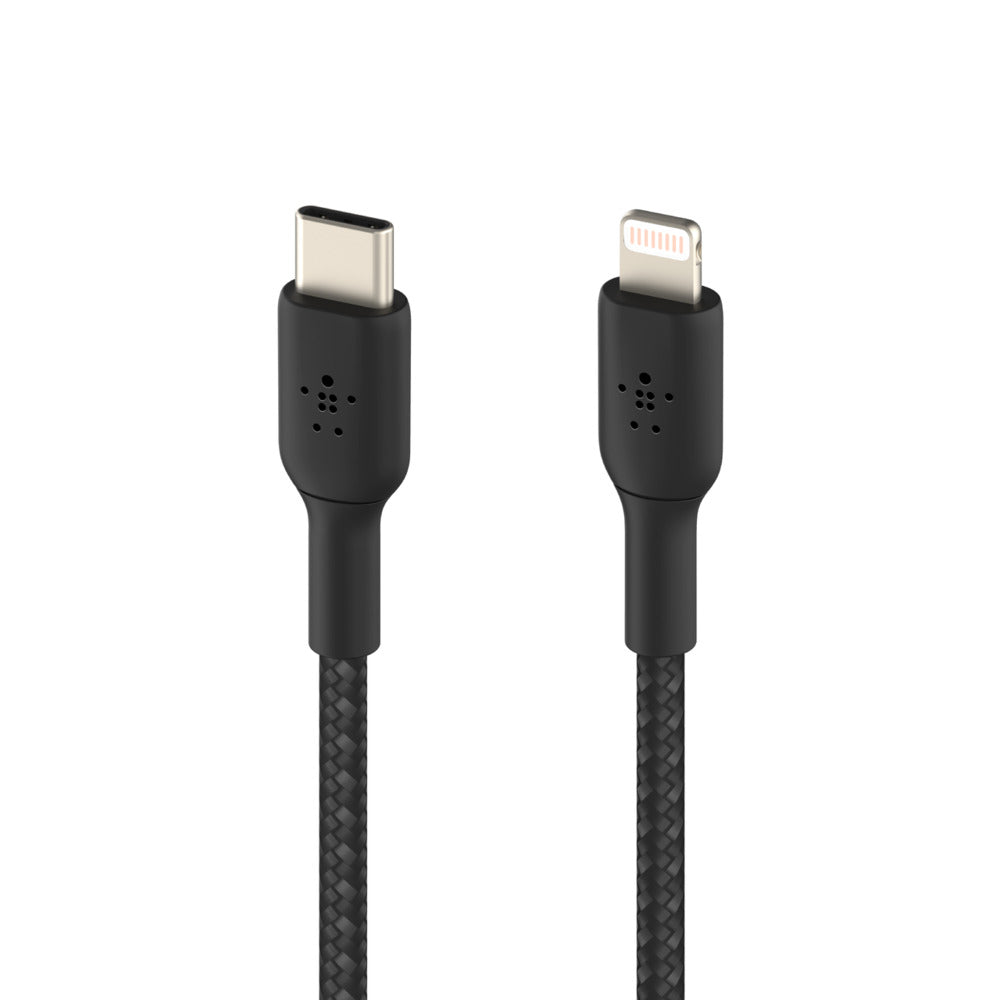 Belkin USB-C auf Lightning Kabel, 1 m, Schwarz, MFi-zertifiziert