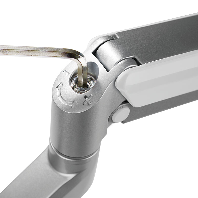 LogiLink Doppel-Monitorarm – Tischklemme, Gasdruckfeder
