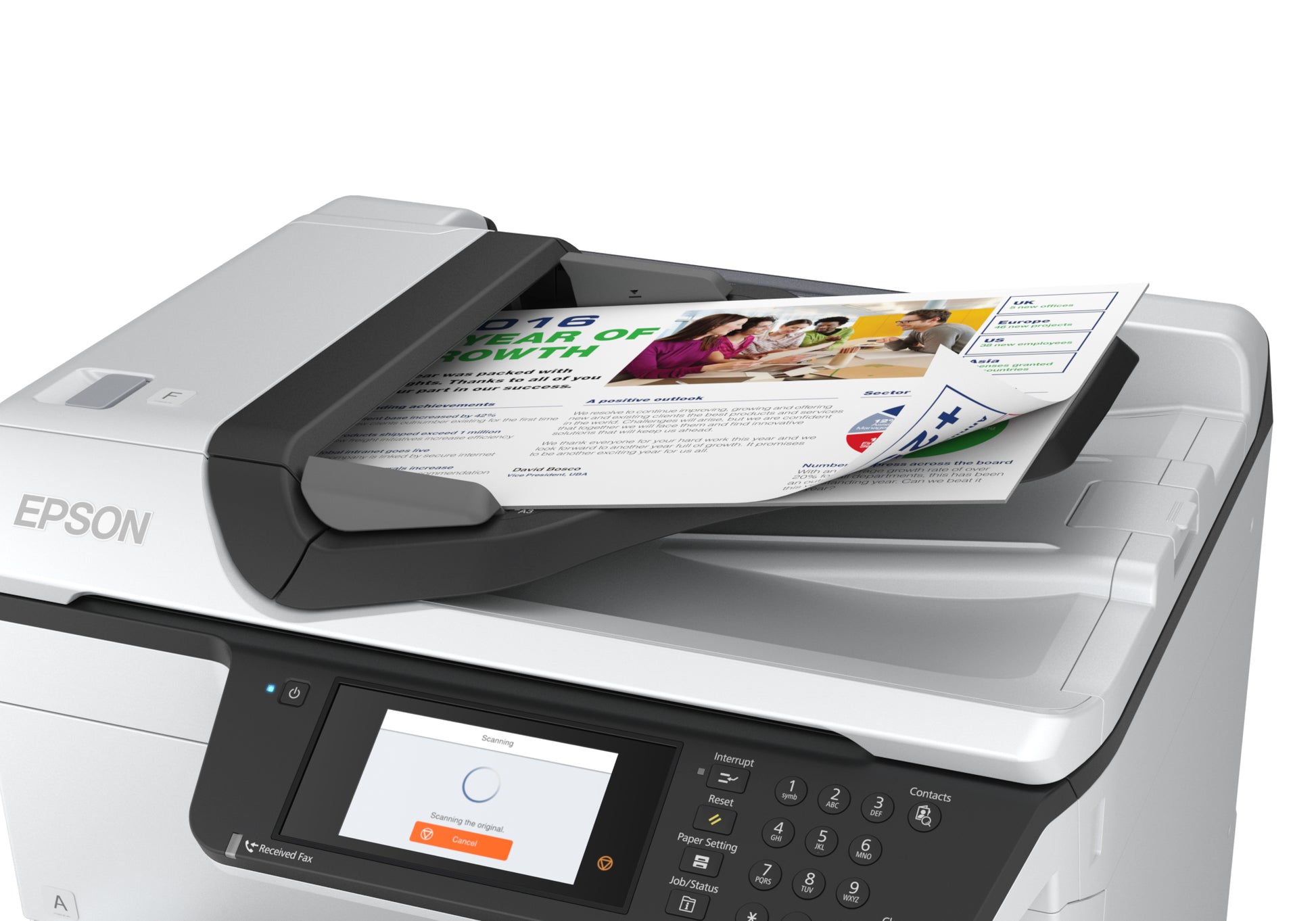 Epson WorkForce Pro RIPS WF-C879R – Farbiges Tintenstrahl-MFP A3, 3-in-1 – USB/LAN/WLAN – 22 ppm S/W