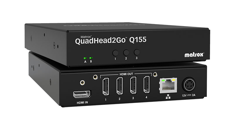 Matrox QuadHead2Go Q155 – HDMI-Matrix, 4K, Video-Wand-Controller
