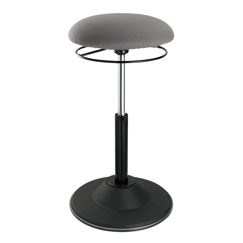 LogiLink Stehhocker – Stoff – Grau/Schwarz, 50,6–70,6 cm, bis 113 kg