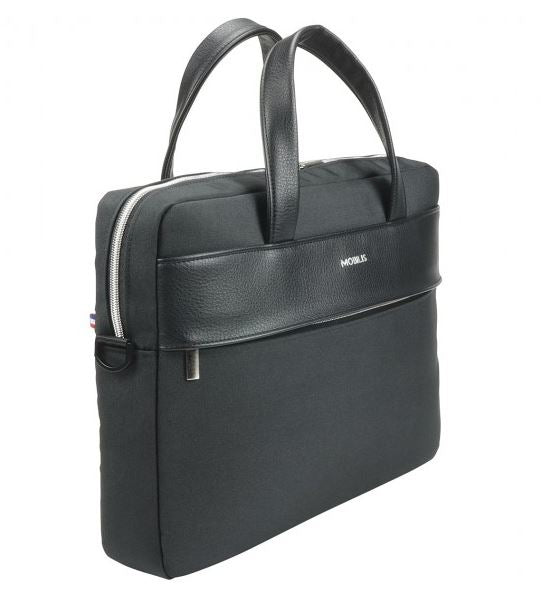 Mobilis Notebook-Tasche bis 15,6" – wasserfest, mit Tablet-Fach – Schwarz