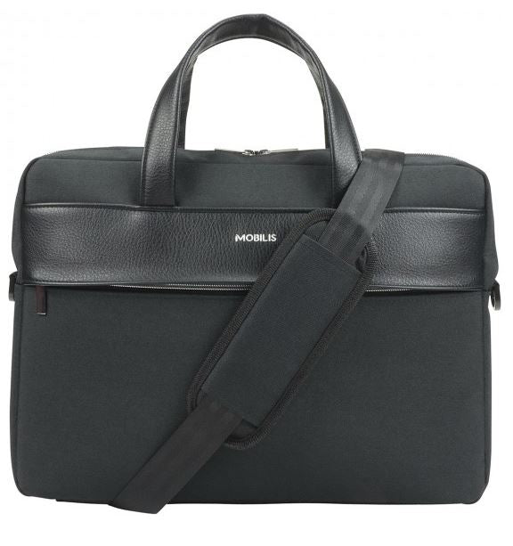 Mobilis Notebook-Tasche bis 15,6" – wasserfest, mit Tablet-Fach – Schwarz