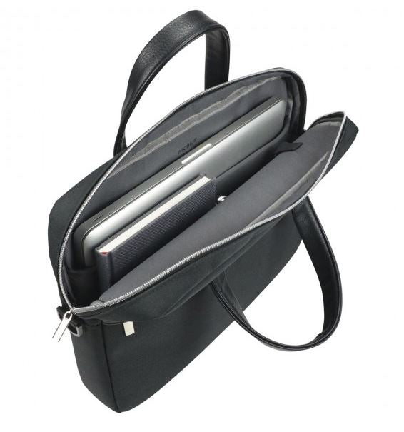 Mobilis Notebook-Tasche bis 15,6" – wasserfest, mit Tablet-Fach – Schwarz