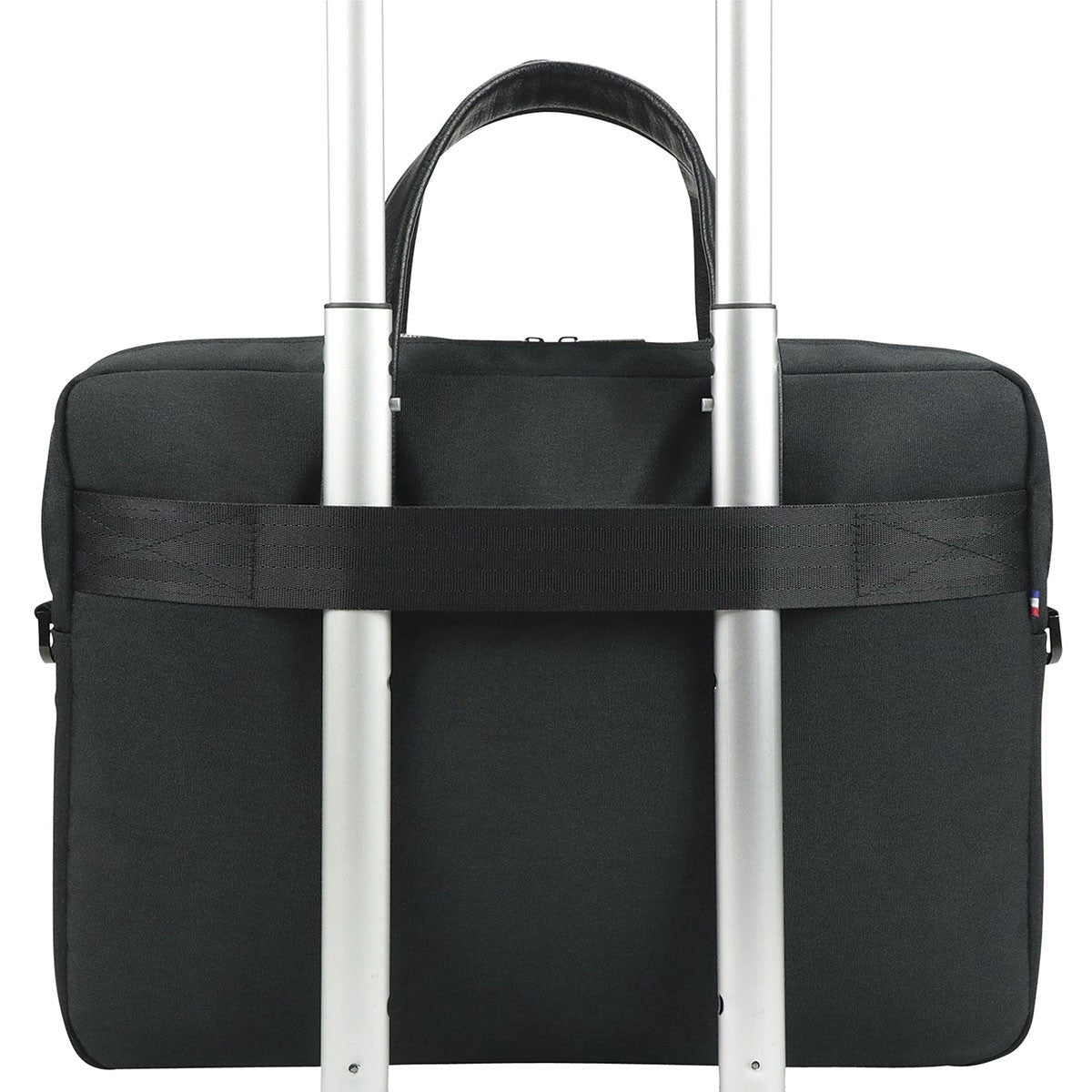 Mobilis Notebook-Tasche bis 14" – Abnehmbarer Schultergurt, Fronttasche – Schwarz
