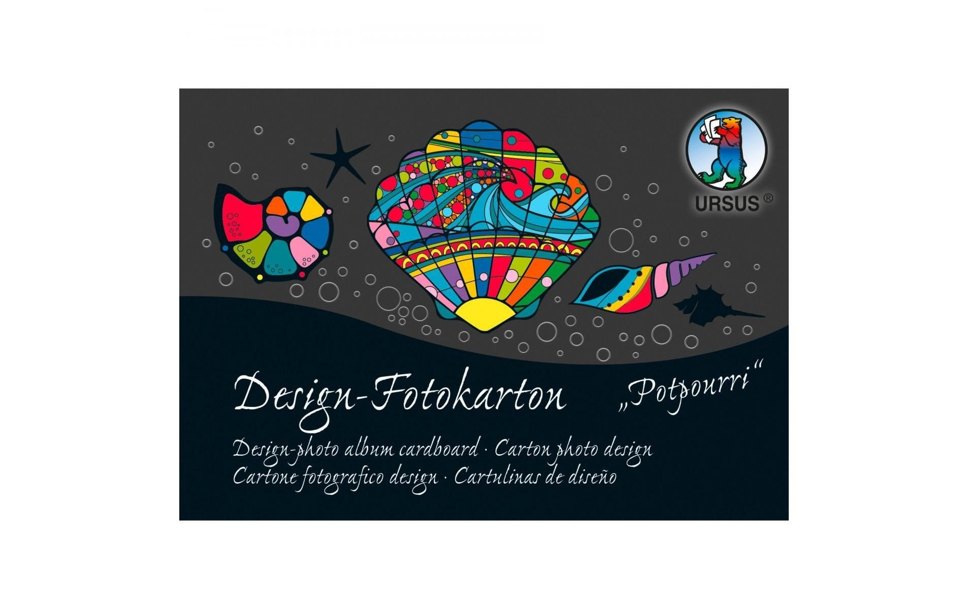 URSUS Fotokarton – A6, mehrfarbig, 300 g/m² – 60 Blatt
