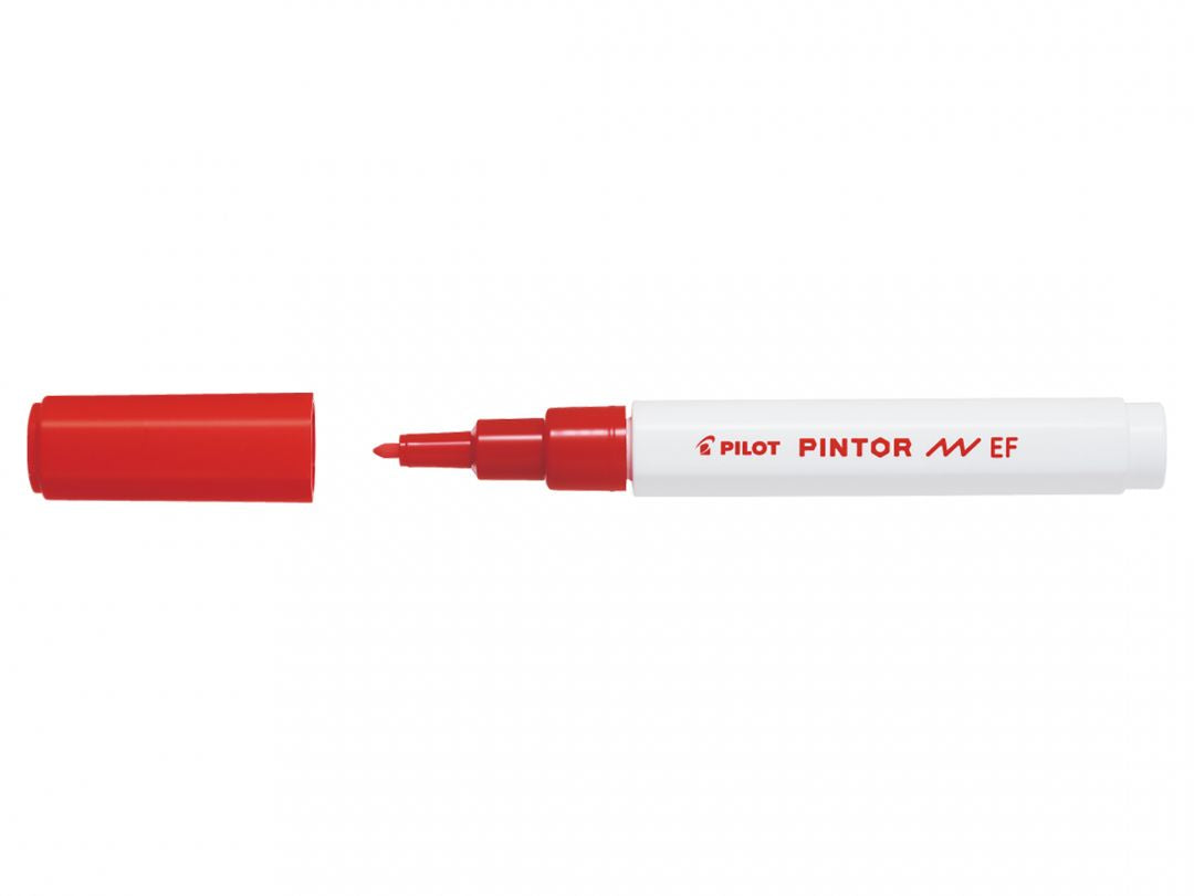 Pilot Pigment-Marker Pintor – Rundspitze 0,5-0,7 mm – Rot – deckend