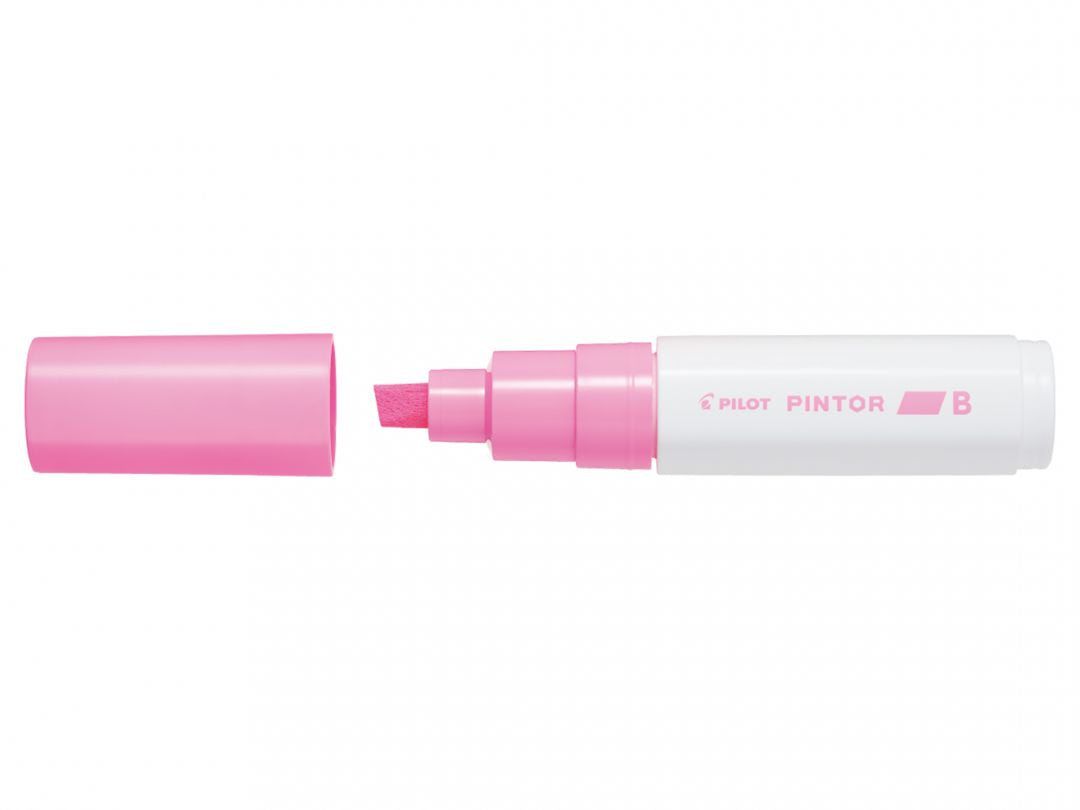 Pilot Pigment-Marker Pintor – Keilspitze 8 mm – Pink – Für dunkle Oberflächen geeignet