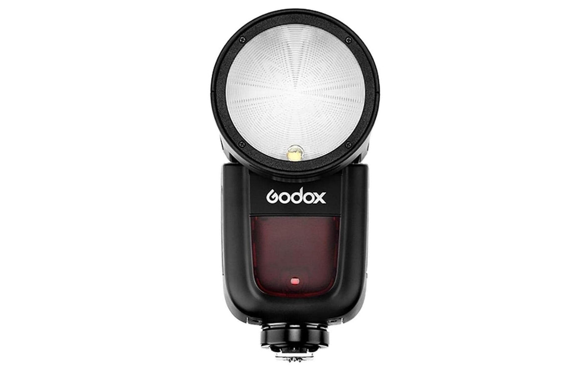 Godox V1 Blitzgerät – TTL, GN 28, 5600 K, 2600 mAh Akku, ca. 480 Blitze – für Canon – Schwarz