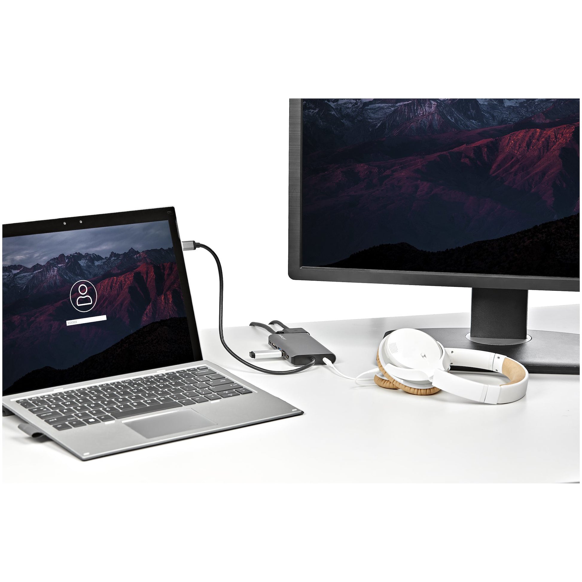 StarTech.com Multiport-Adapter – USB-C, 1× HDMI, 1× VGA, 2× USB-A, 100 W PD, GbE, für Windows/Mac/ChromeOS
