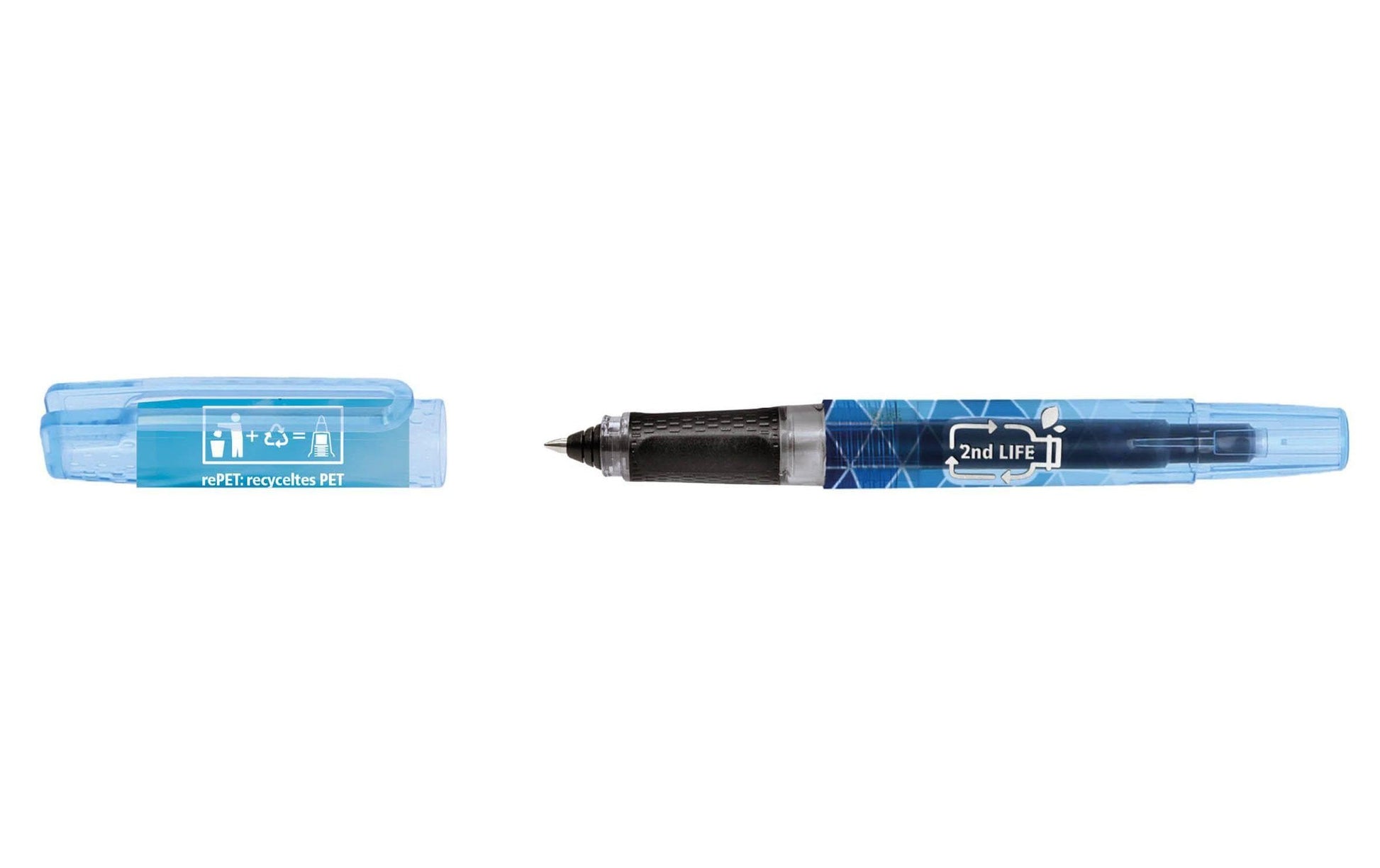 ONLINE Schreibgeräte ONLINE 2nd LIFE – Tintenroller, 0,7 mm, Blau, mit Kappe, Kunststoff – 3 Stk.