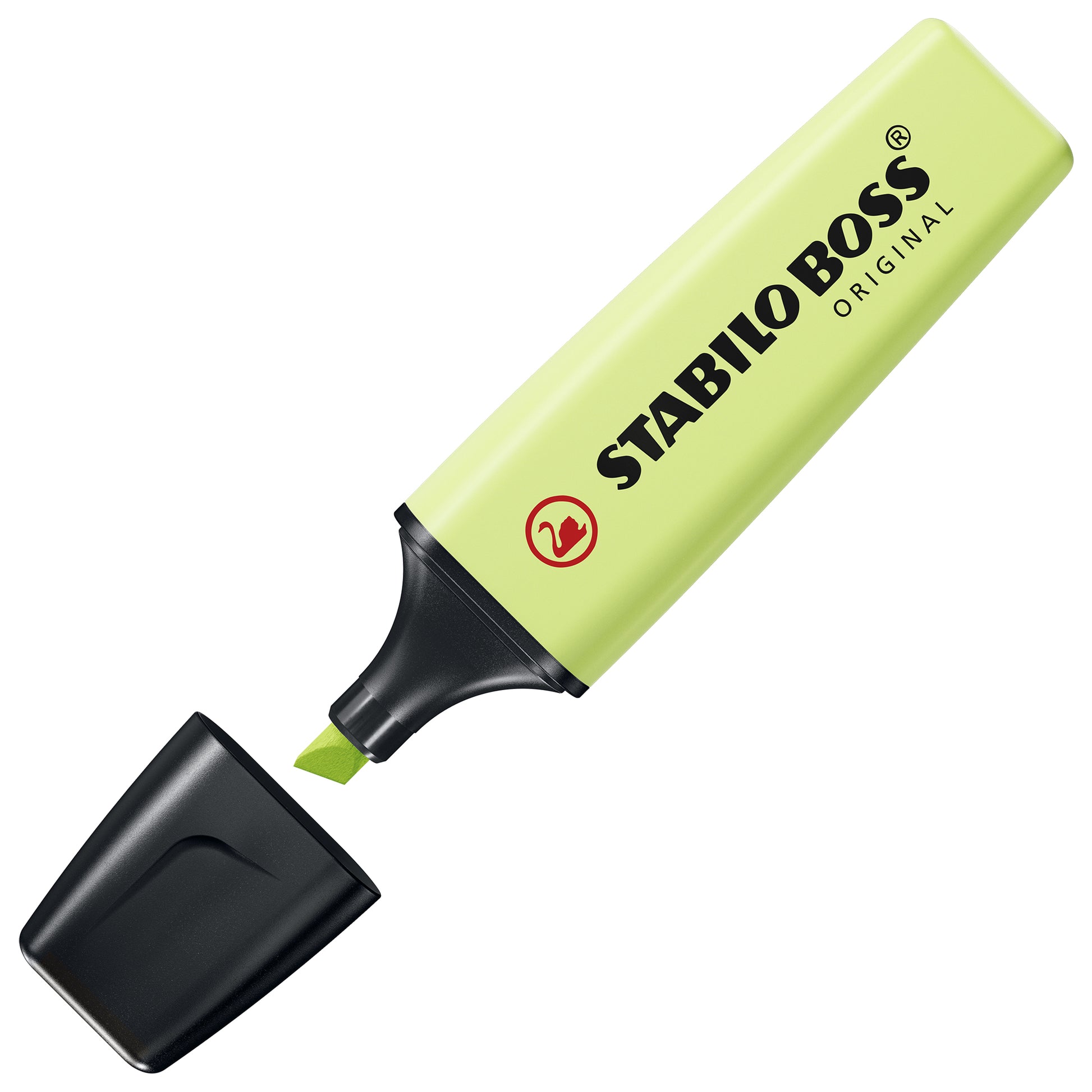 STABILO BOSS Original Textmarker Set 4 Pastellfarben – Keilspitze, 2–5 mm