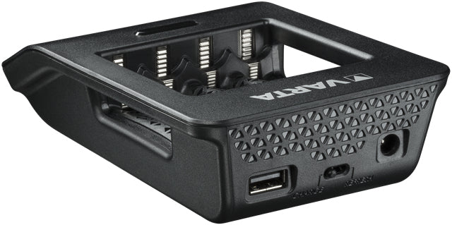 Varta LCD Smart Charger+ Batterieladegerät 4× – für AA, AAA – LCD-Anzeige