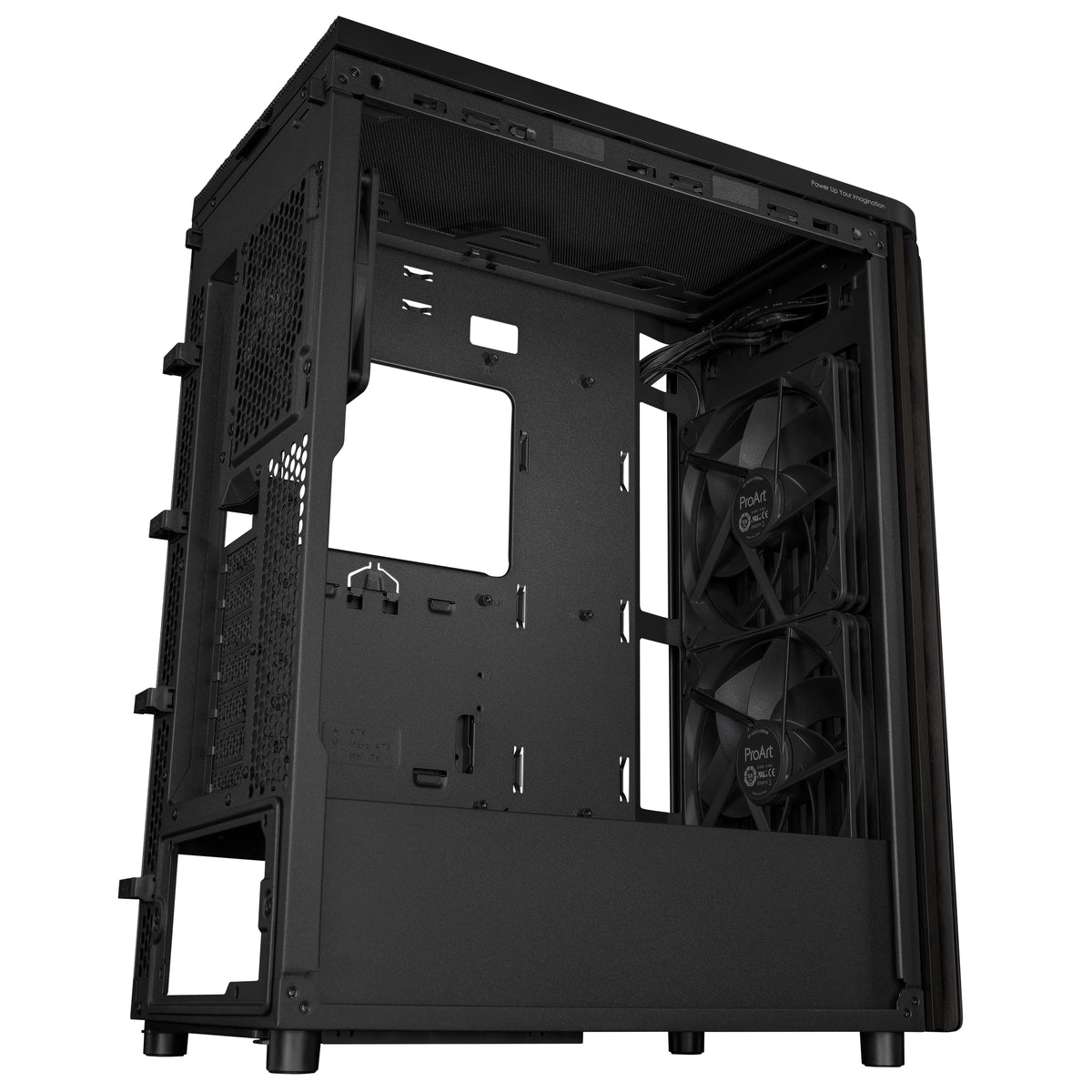 ASUS ProArt PA401 – PC-Gehäuse (Mid-Tower) – Schwarz, ATX, 315 mm, 2×3,5", 2×2,5", USB-C 3.2 Gen2x2