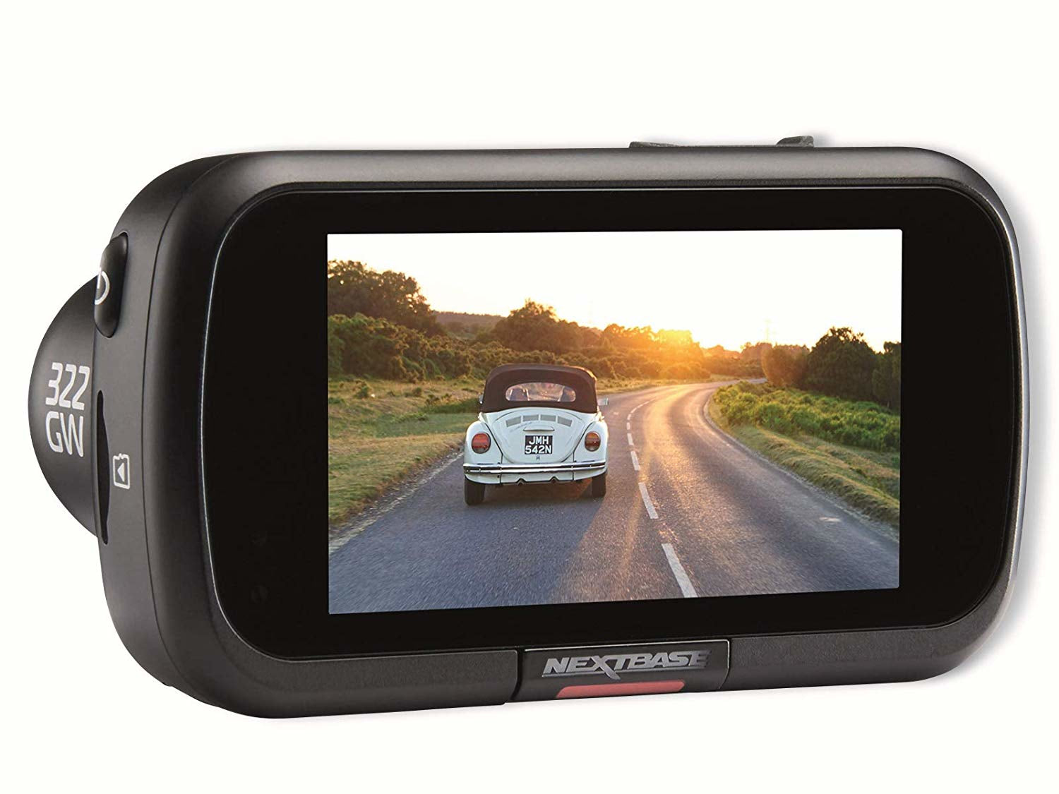 Nextbase 322GW – Dashcam, 2,12 MP, 1080p60, 140° Sichtfeld, GPS/WLAN, Mini-USB, Schwarz