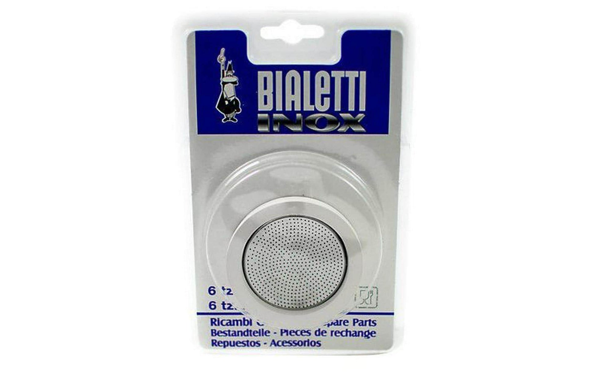 Bialetti Kaffeefilter – Dichtungsring & Filterplatte – Ø 7,3 cm, für Venus, Kitty, Musa, 2 Stk.