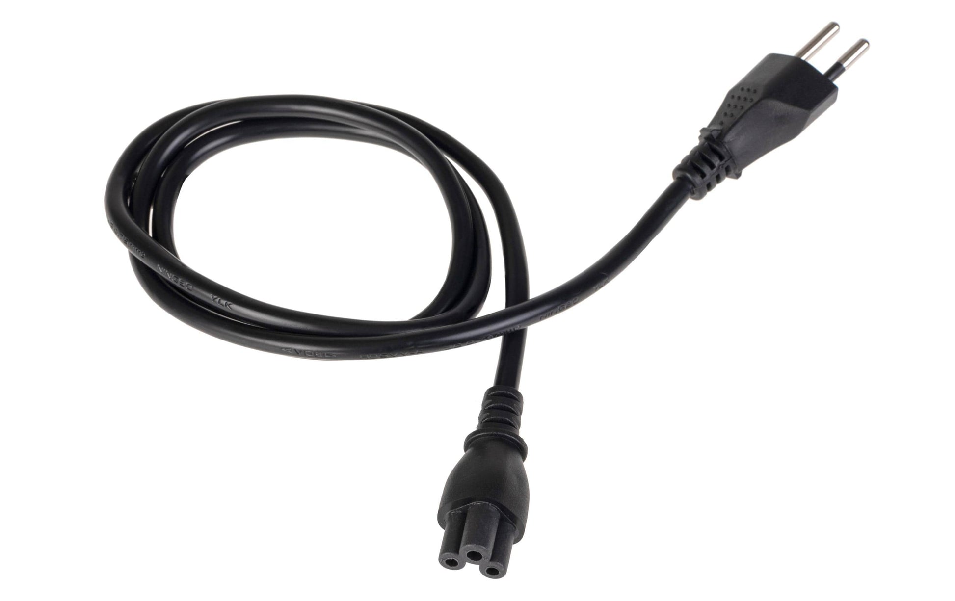 Furber. Netzkabel – T12–IEC C5, 1 m, 2,5 A, Schwarz