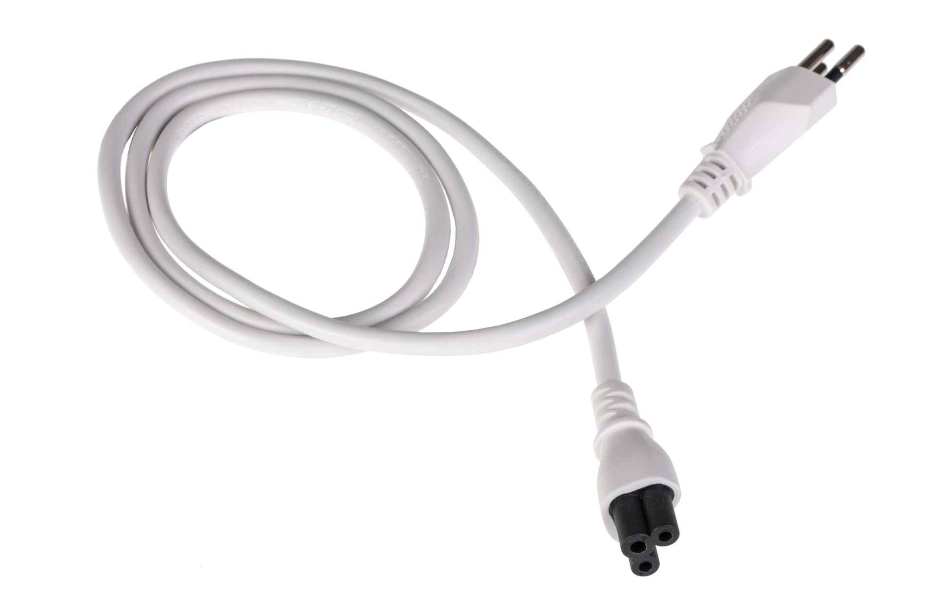 FURBER.power Netzkabel – T12–IEC C5, 1,8 m, 230 V/2,5 A, weiss
