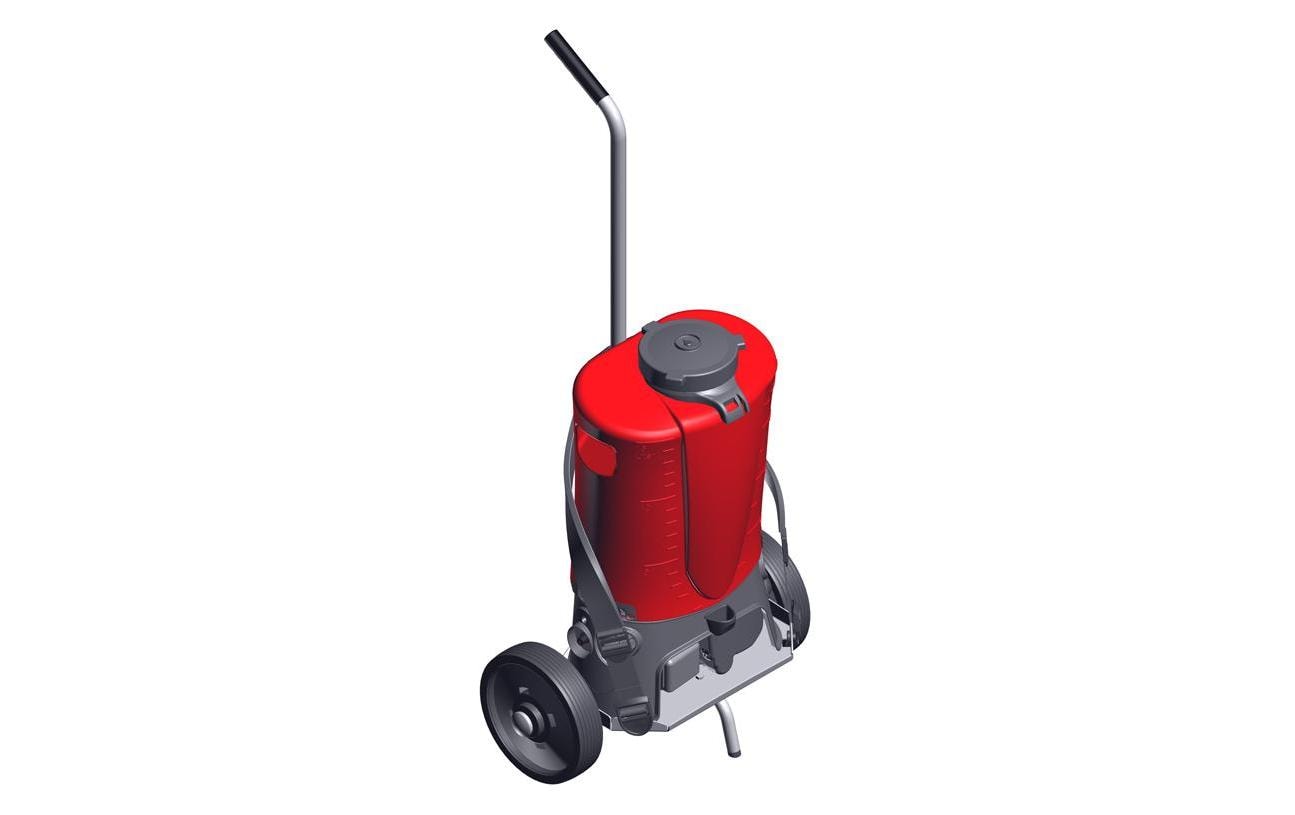 Birchmeier Drucksprüher REC 15 AC1 – 15 l, Kunststoff, Schwarz/Rot, 34,0 × 24,0 × 57,0 cm