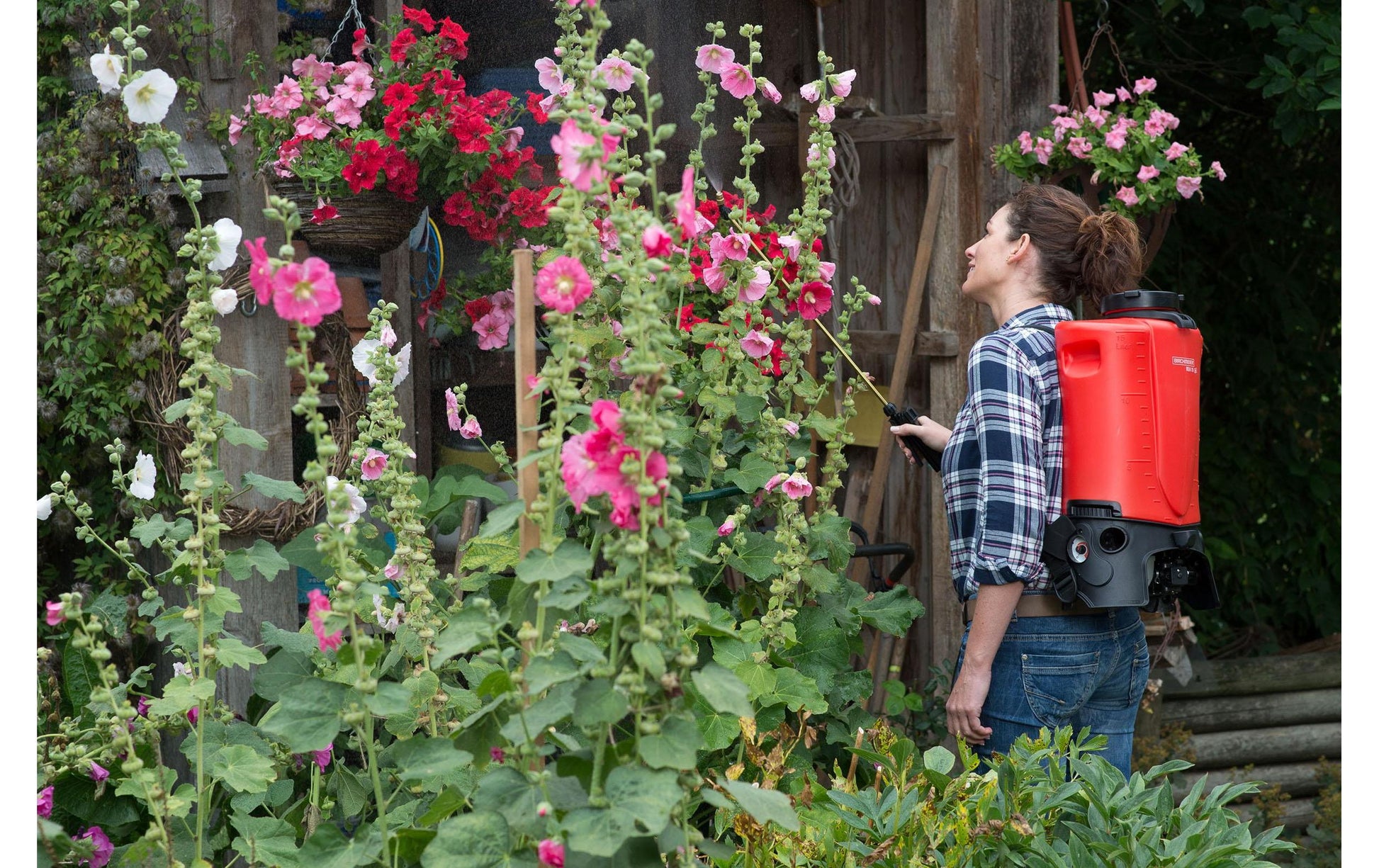 Birchmeier Drucksprüher REA 15 AC1 – 15 l, schwarz/rot, Kunststoff