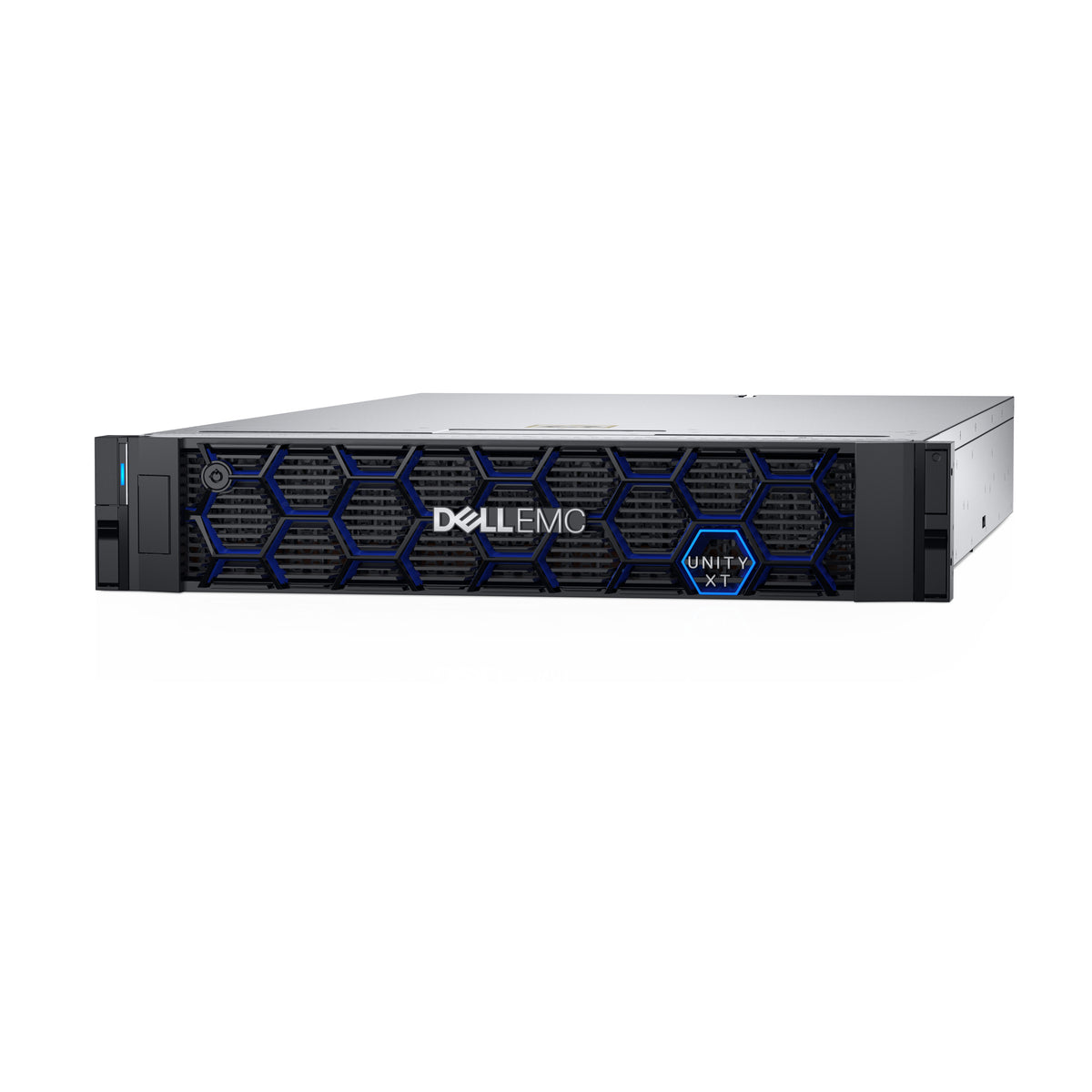 DELL EMC Unity XT 380F – 25-Bay Rack 2U SAN – Intel, 12 Kerne, 1,7 GHz, 10GbE, 8×SFP+, 15,36 TB SSD vorinstalliert