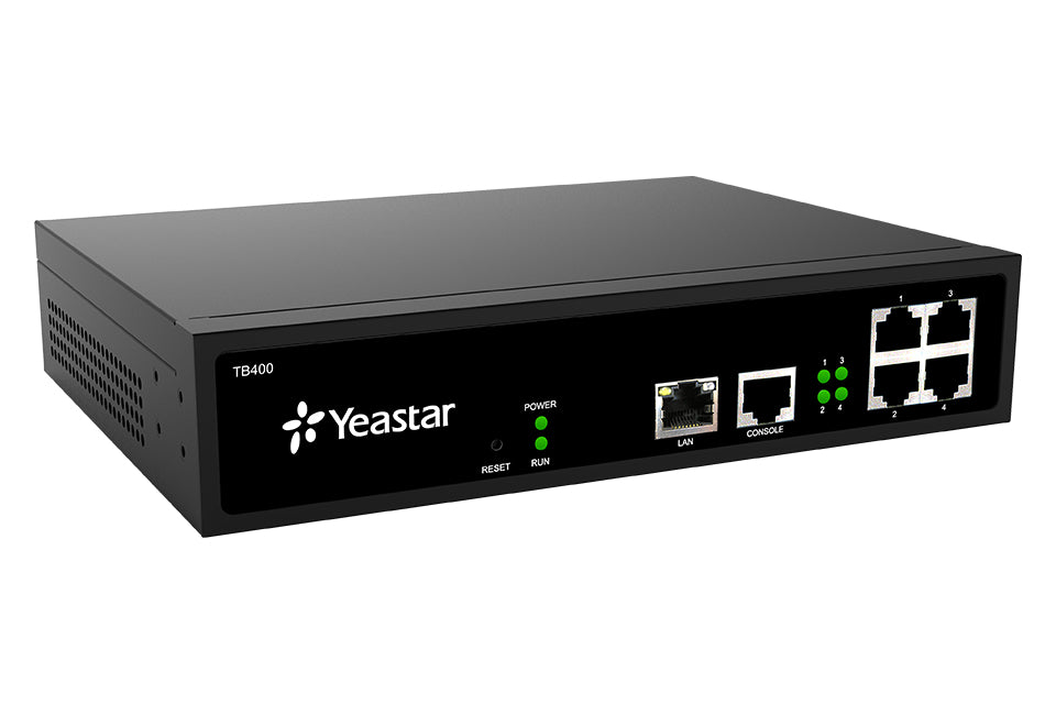 Yeastar TB400 – VoIP-Gateway, 2 BRI (4 B-Kanäle), 4 SIP-Konten, Fast Ethernet, VPN, für SIP (RFC3261)