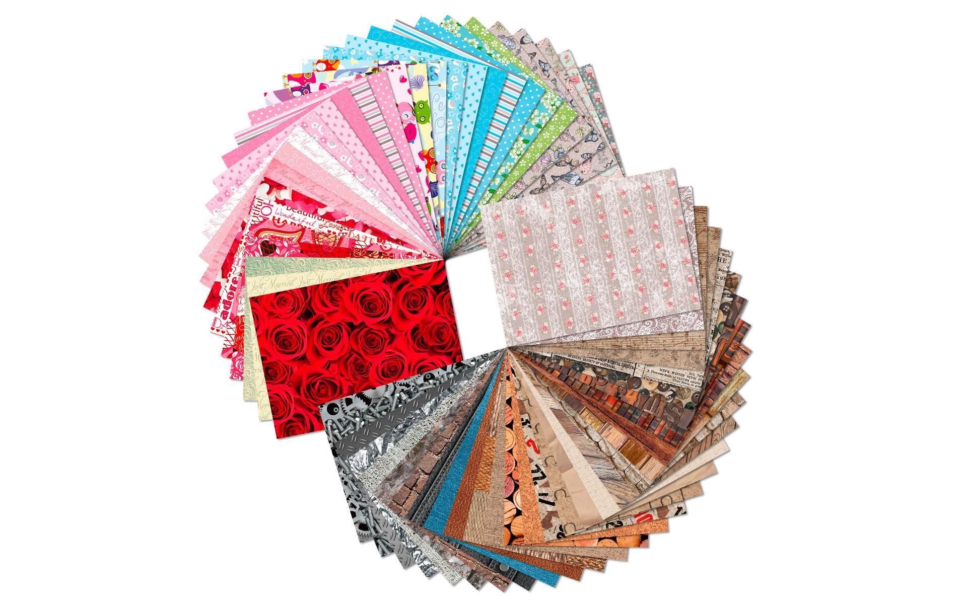 URSUS Fotokarton – A6, mehrfarbig, 300 g/m² – 60 Blatt