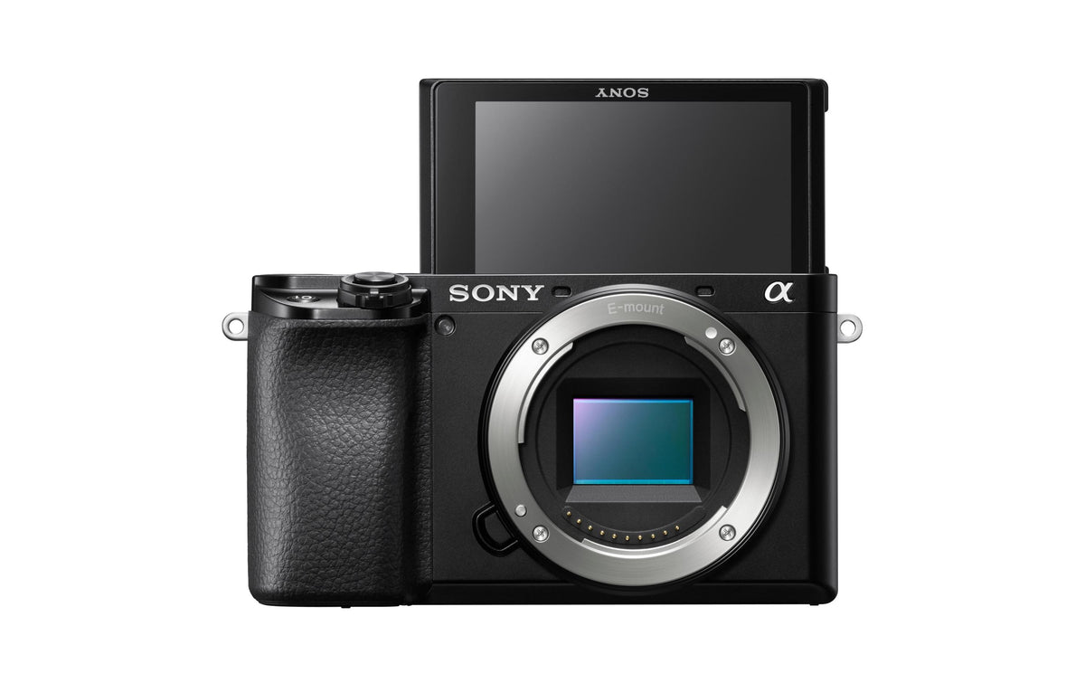 Sony Alpha 6100 – Systemkamera Body E-Mount, 24,2 MP APS-C, 4K, Schwarz
